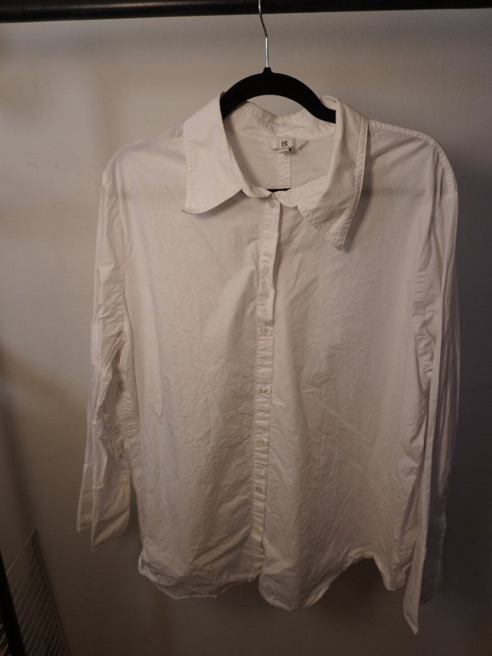 Banana Republic White Oversized Button Down Shirt XXL